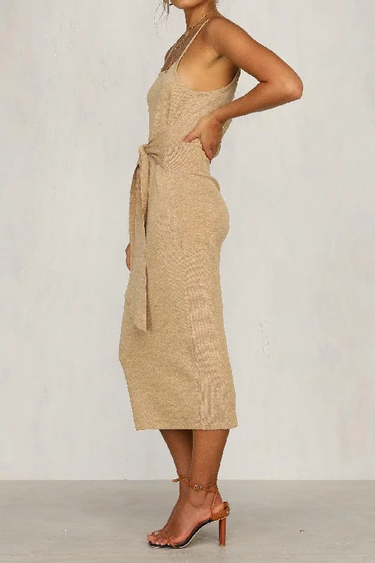 Bradbury Midi Dress - Beige