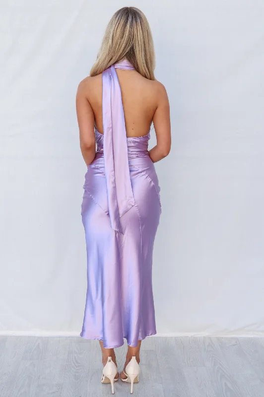 Taryn Midi Dress - Lilac