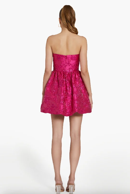 Addison Dress - Rosebud Brocade