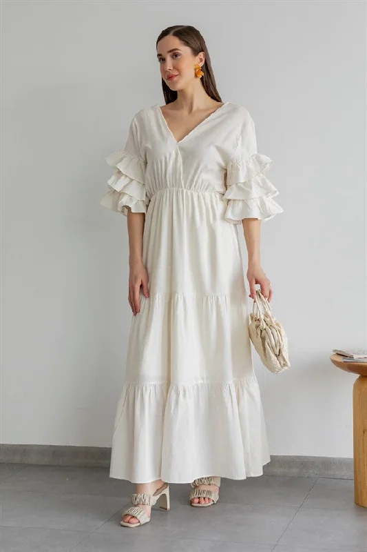 Cream Dress REF: BCW356ELB0001131