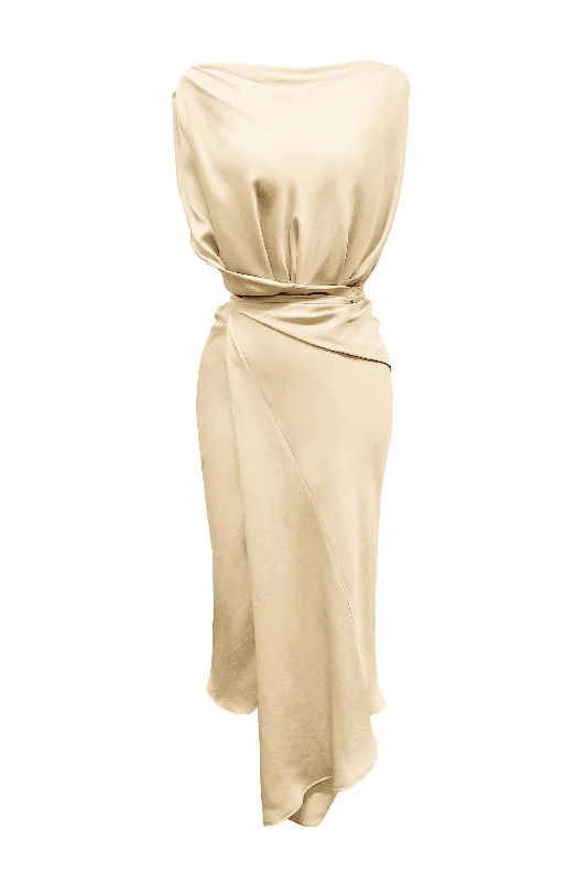 Double Wing Dress - Limestone