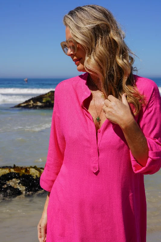 Hot Pink Artist Kaftan