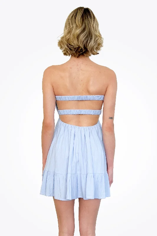 Strapless Mini Dress - Chambray