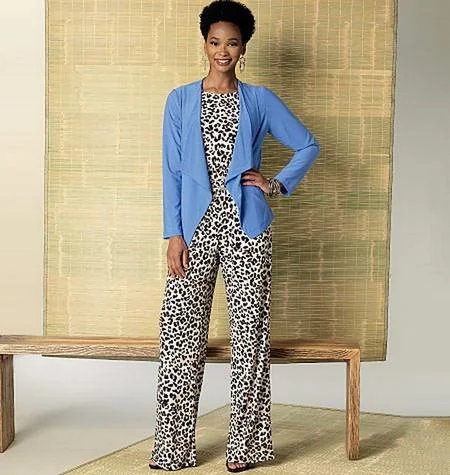 Butterick 6330 Misses' Jacket, Elastic-Waist Dress, Romper and Jumpsuits Pattern