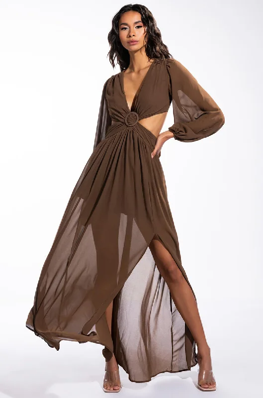 DAYS LIKE THIS MAXI HIGH SLIT DRESS