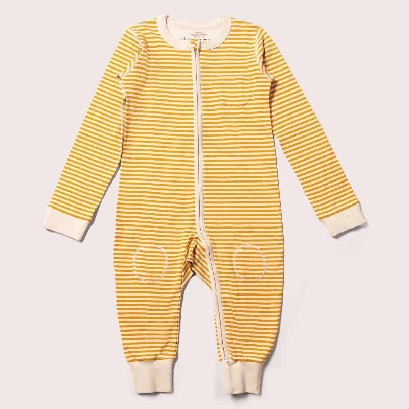 Gold Striped Adaptive 2-Way Zip Suit