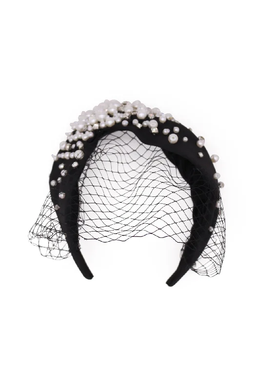 MORGAN & TAYLOR Naya Headpiece (Black/White)