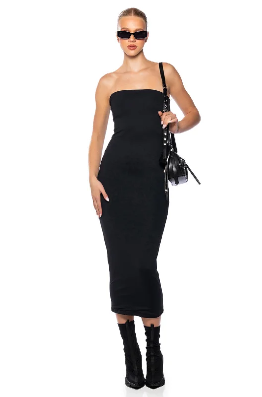 OFF THE TOP TUBE MIDI DRESS