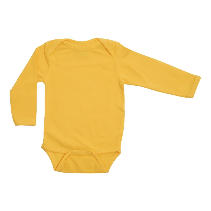 Pale Marigold Long Sleeve Onesie