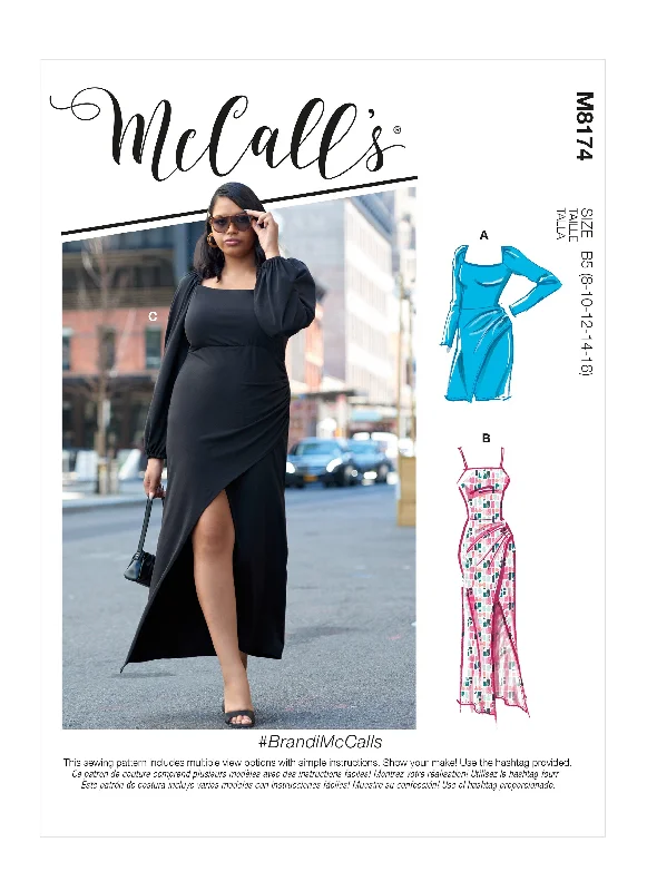 McCalls Sewing Pattern 8174 Misses' and Women's Dresses