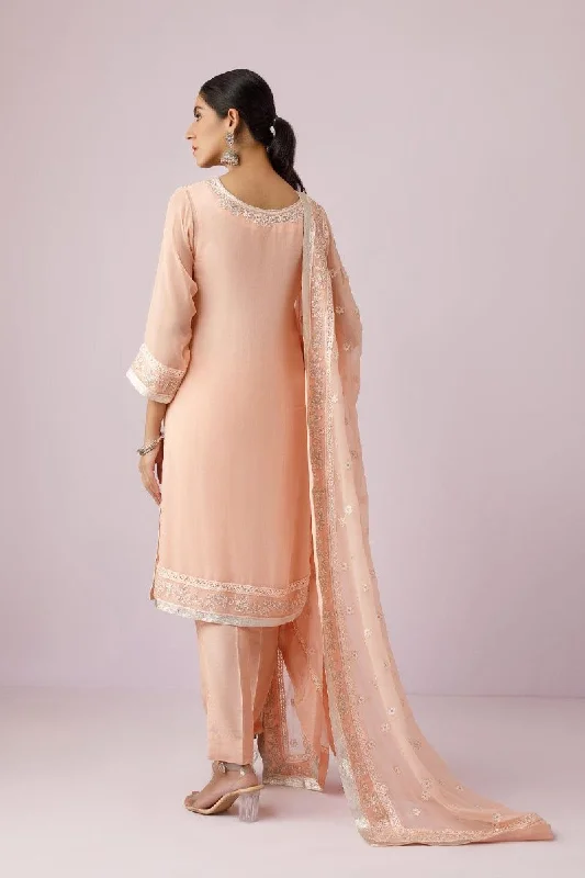 Rizwan Beyg - Kemal - Embroidered Chiffon & Cotton - 2 Piece