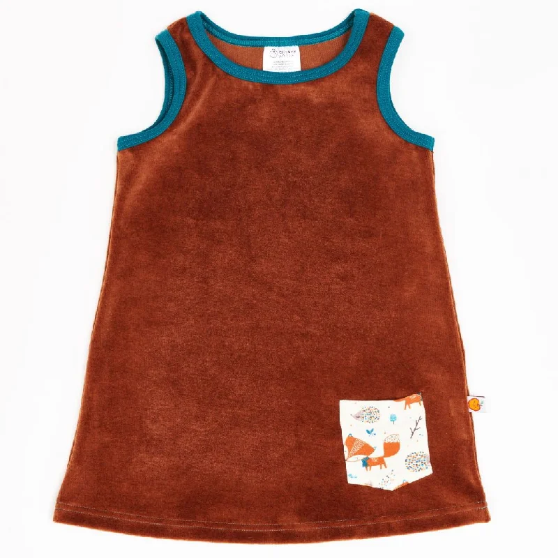 Sleeveless dress with pocket ""Nicki Copper/Fox & Hedgehog""